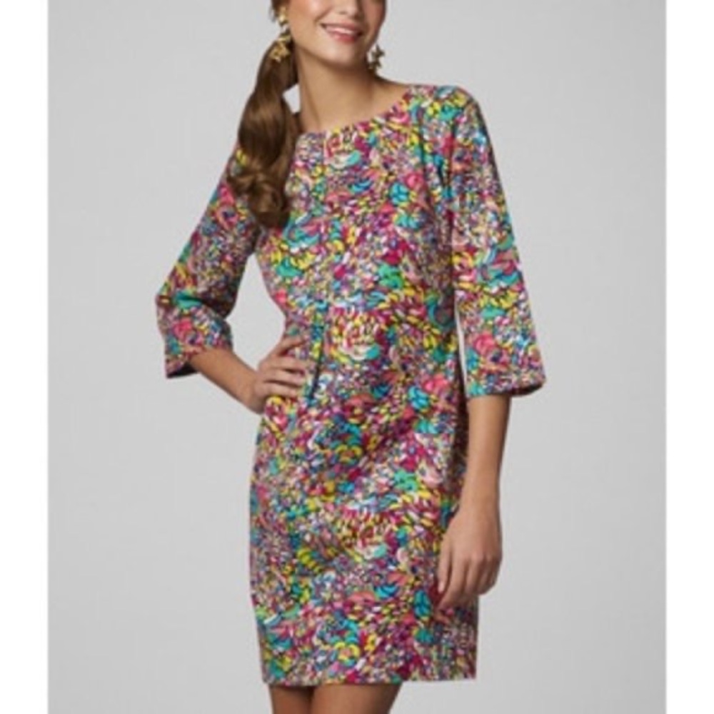 Lilly Pulitzer Shauna Shift Dress in Booty Caw Print Size XS
